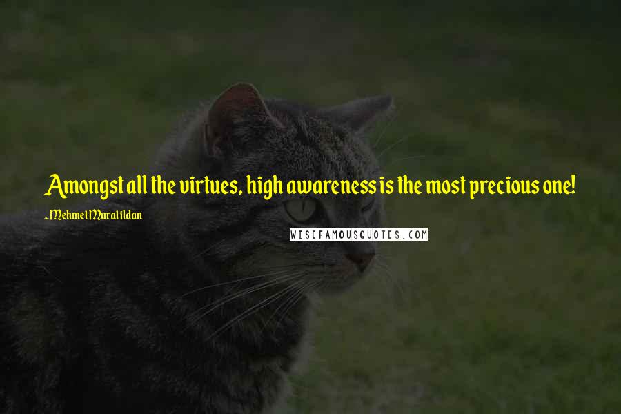 Mehmet Murat Ildan Quotes: Amongst all the virtues, high awareness is the most precious one!