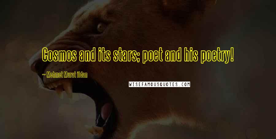 Mehmet Murat Ildan Quotes: Cosmos and its stars; poet and his poetry!