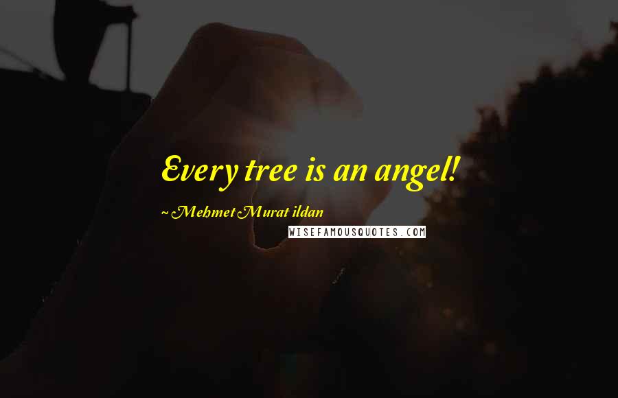 Mehmet Murat Ildan Quotes: Every tree is an angel!