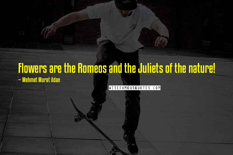 Mehmet Murat Ildan Quotes: Flowers are the Romeos and the Juliets of the nature!