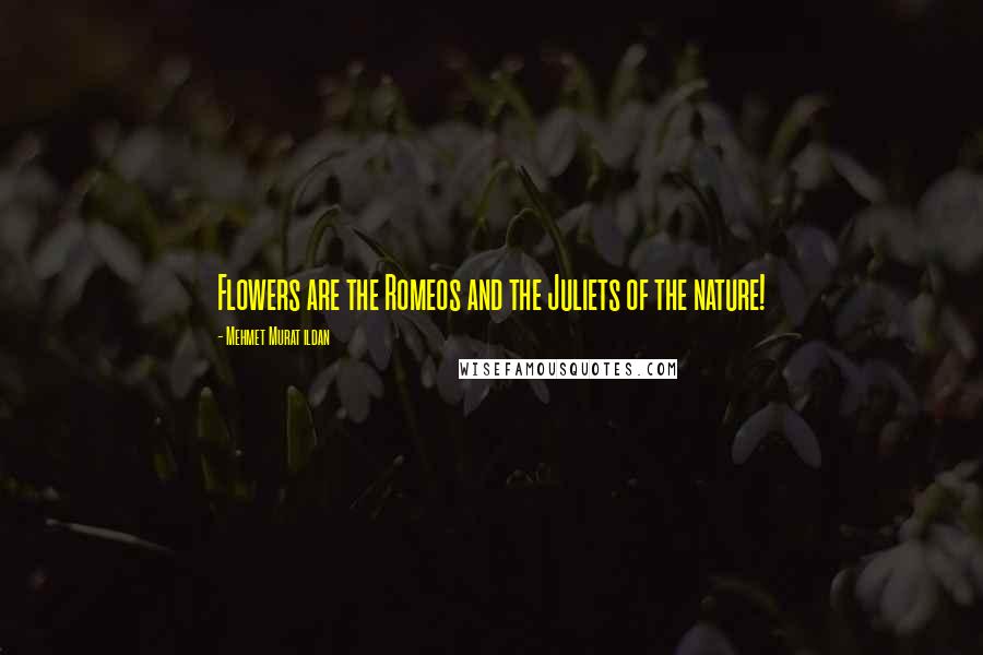 Mehmet Murat Ildan Quotes: Flowers are the Romeos and the Juliets of the nature!