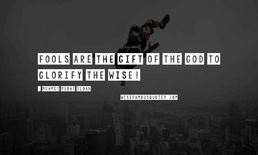 Mehmet Murat Ildan Quotes: Fools are the gift of the God to glorify the wise!