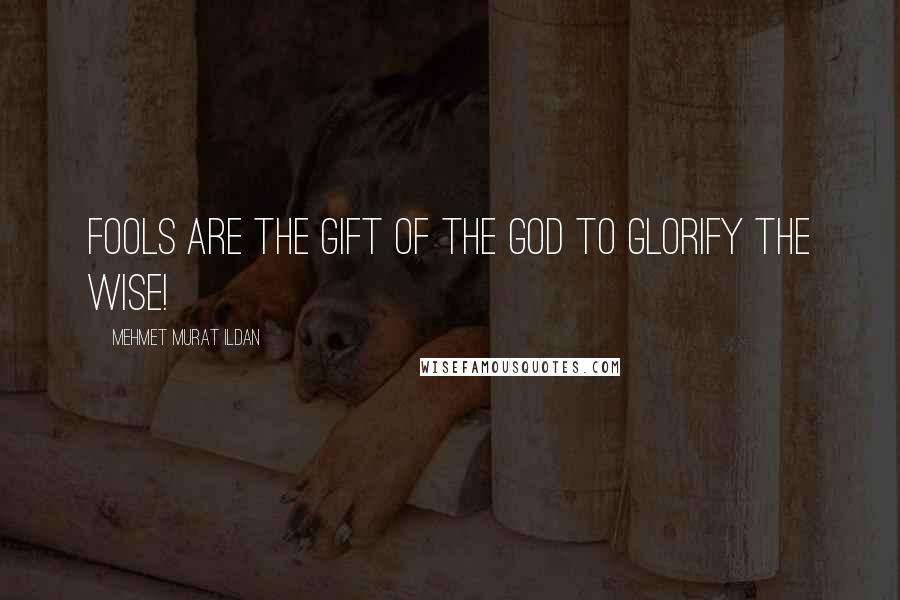 Mehmet Murat Ildan Quotes: Fools are the gift of the God to glorify the wise!