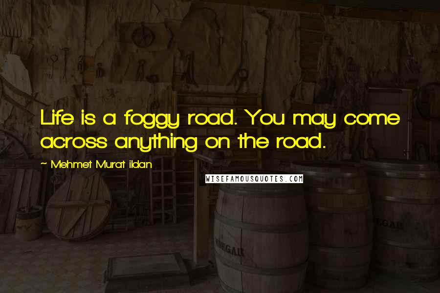 Mehmet Murat Ildan Quotes: Life is a foggy road. You may come across anything on the road.