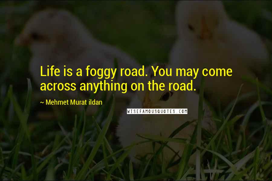 Mehmet Murat Ildan Quotes: Life is a foggy road. You may come across anything on the road.