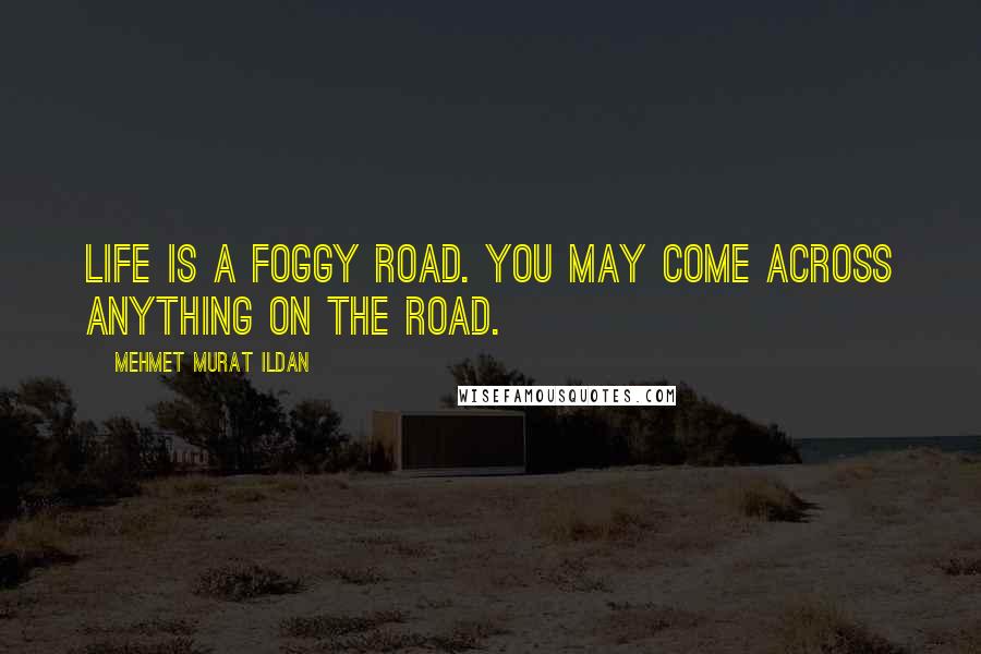 Mehmet Murat Ildan Quotes: Life is a foggy road. You may come across anything on the road.