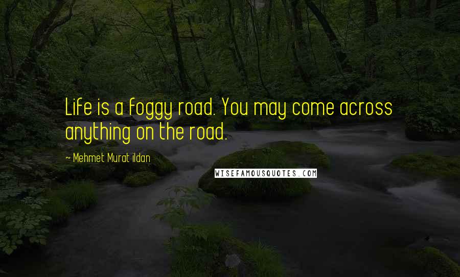 Mehmet Murat Ildan Quotes: Life is a foggy road. You may come across anything on the road.