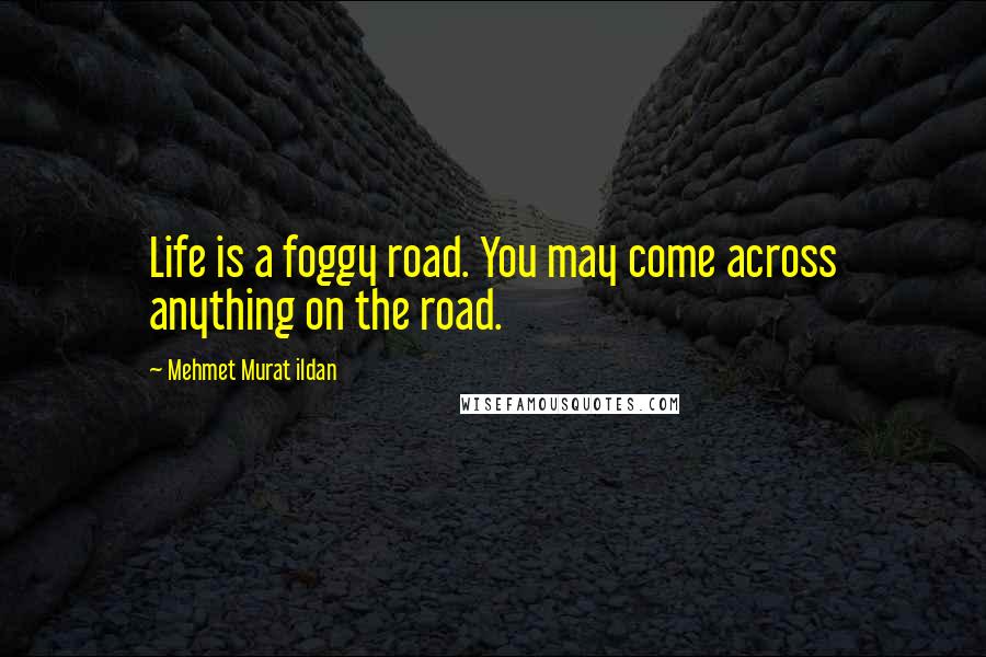 Mehmet Murat Ildan Quotes: Life is a foggy road. You may come across anything on the road.