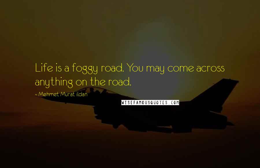 Mehmet Murat Ildan Quotes: Life is a foggy road. You may come across anything on the road.