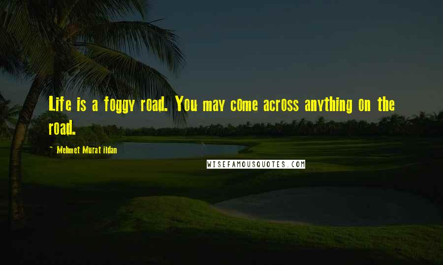 Mehmet Murat Ildan Quotes: Life is a foggy road. You may come across anything on the road.