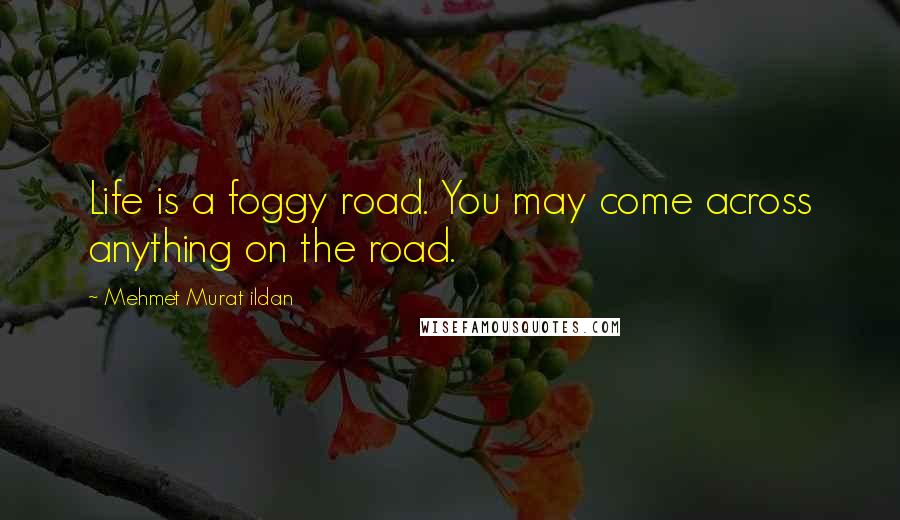 Mehmet Murat Ildan Quotes: Life is a foggy road. You may come across anything on the road.