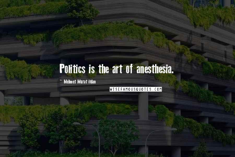 Mehmet Murat Ildan Quotes: Politics is the art of anesthesia.