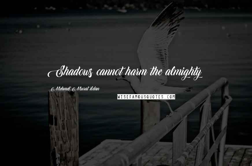 Mehmet Murat Ildan Quotes: Shadows cannot harm the almighty!