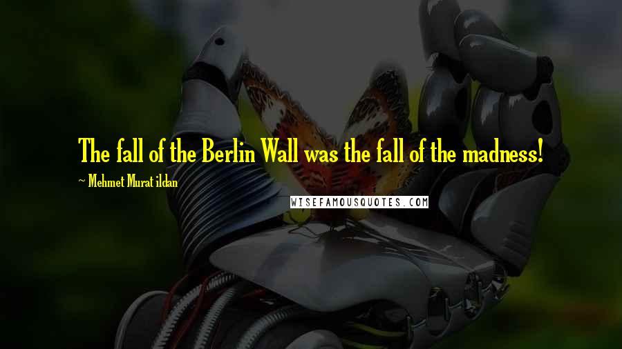 Mehmet Murat Ildan Quotes: The fall of the Berlin Wall was the fall of the madness!