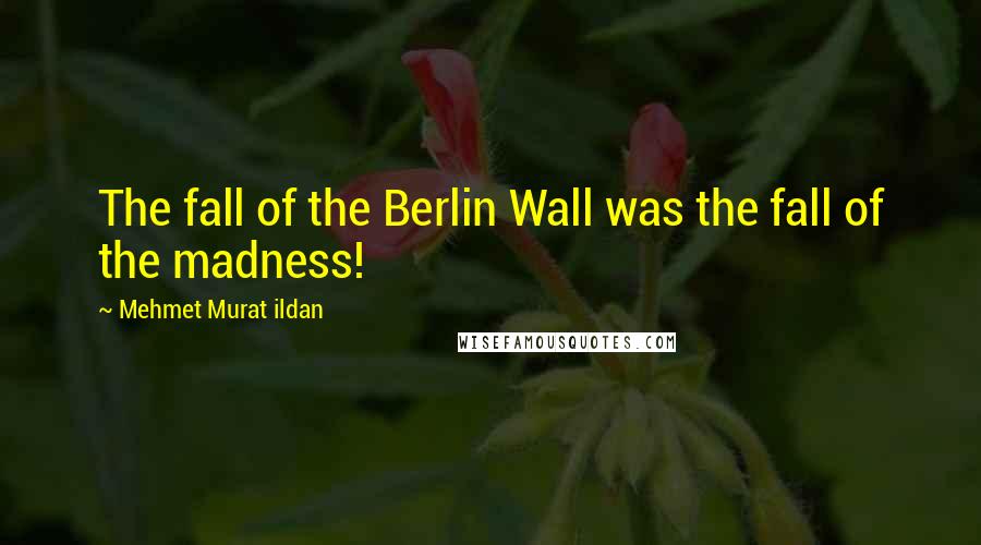 Mehmet Murat Ildan Quotes: The fall of the Berlin Wall was the fall of the madness!