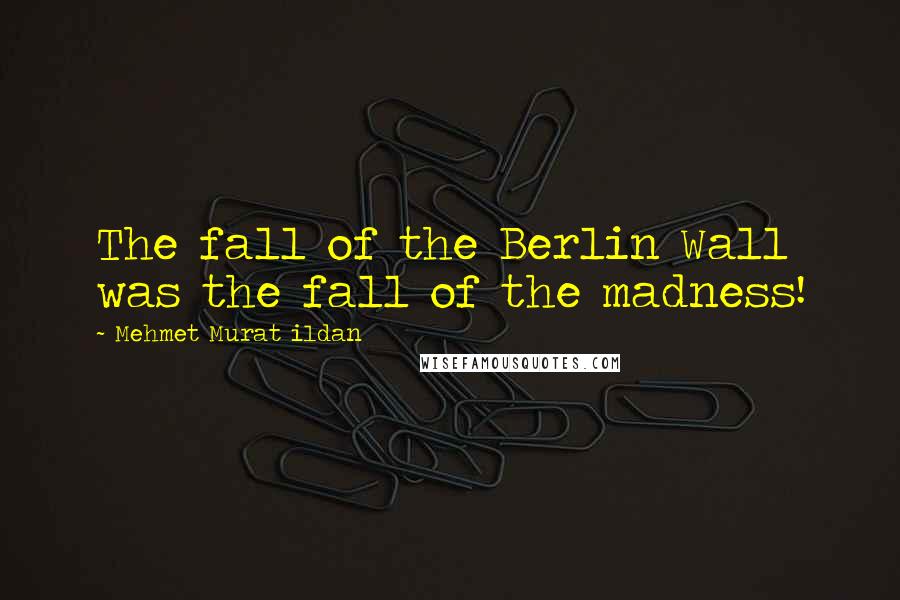 Mehmet Murat Ildan Quotes: The fall of the Berlin Wall was the fall of the madness!