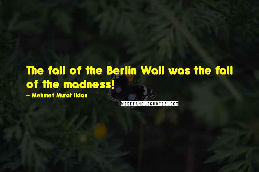 Mehmet Murat Ildan Quotes: The fall of the Berlin Wall was the fall of the madness!