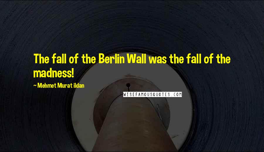 Mehmet Murat Ildan Quotes: The fall of the Berlin Wall was the fall of the madness!