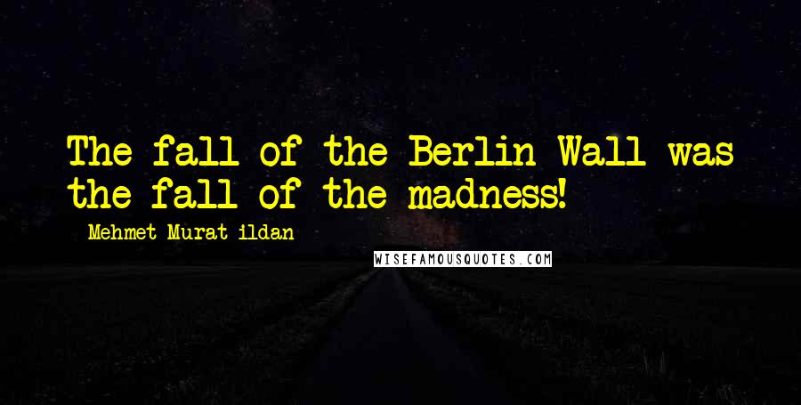 Mehmet Murat Ildan Quotes: The fall of the Berlin Wall was the fall of the madness!