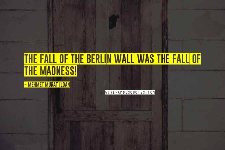 Mehmet Murat Ildan Quotes: The fall of the Berlin Wall was the fall of the madness!