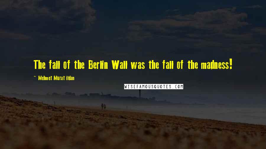 Mehmet Murat Ildan Quotes: The fall of the Berlin Wall was the fall of the madness!