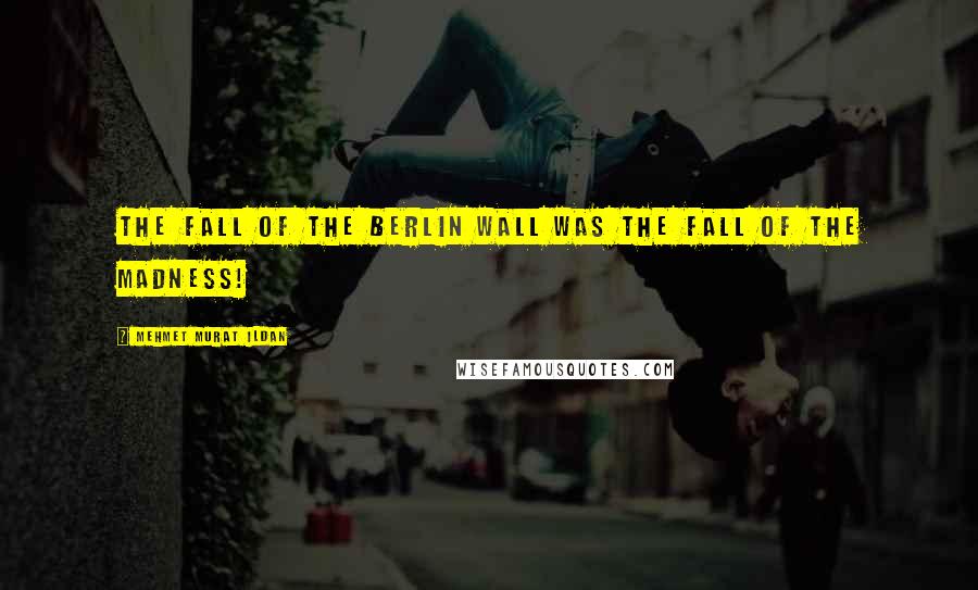 Mehmet Murat Ildan Quotes: The fall of the Berlin Wall was the fall of the madness!