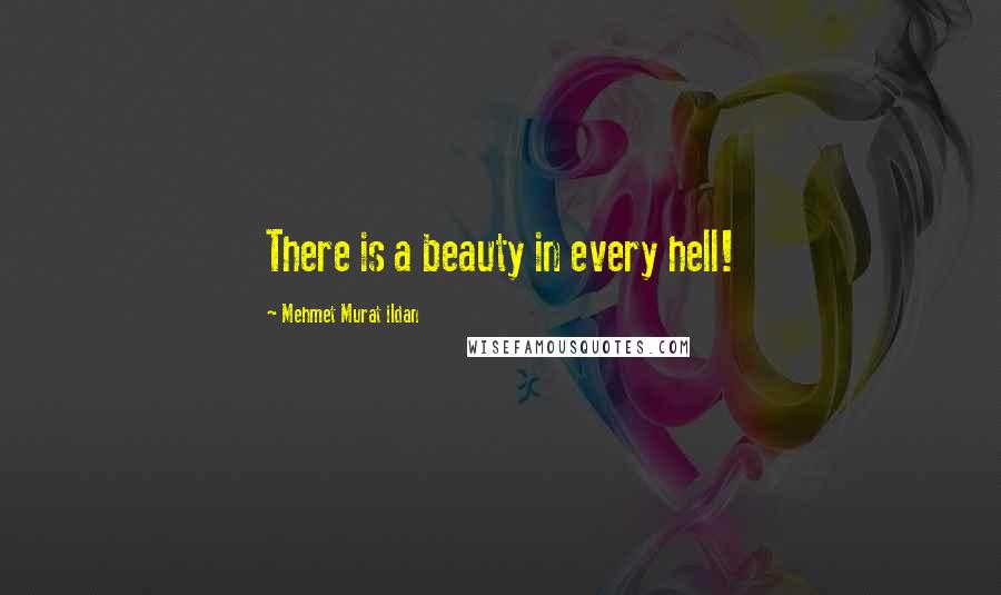 Mehmet Murat Ildan Quotes: There is a beauty in every hell!