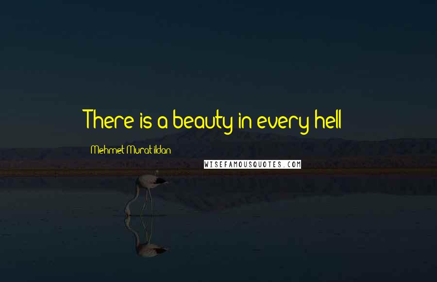 Mehmet Murat Ildan Quotes: There is a beauty in every hell!