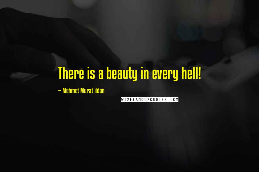 Mehmet Murat Ildan Quotes: There is a beauty in every hell!