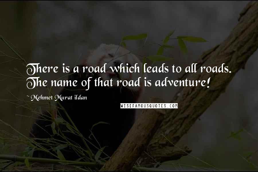 Mehmet Murat Ildan Quotes: There is a road which leads to all roads. The name of that road is adventure!