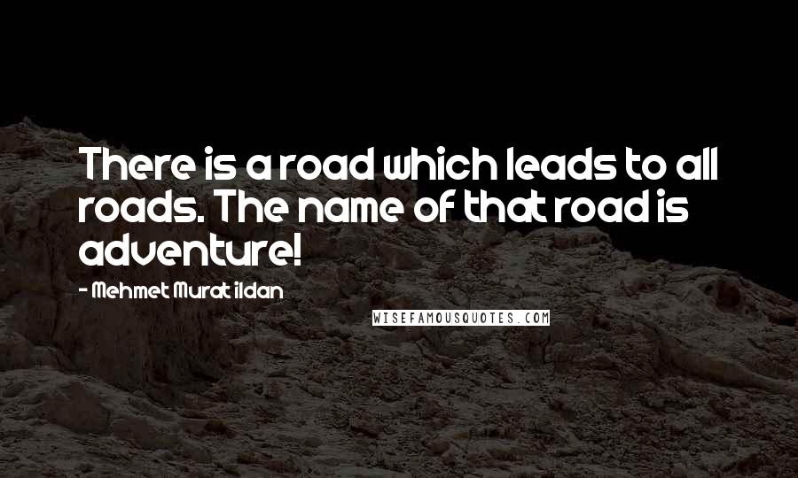 Mehmet Murat Ildan Quotes: There is a road which leads to all roads. The name of that road is adventure!