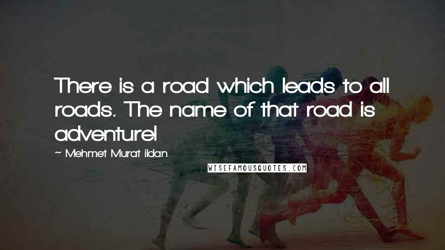 Mehmet Murat Ildan Quotes: There is a road which leads to all roads. The name of that road is adventure!