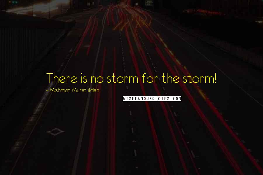 Mehmet Murat Ildan Quotes: There is no storm for the storm!