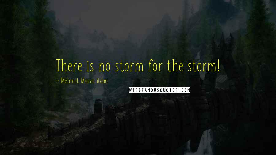 Mehmet Murat Ildan Quotes: There is no storm for the storm!