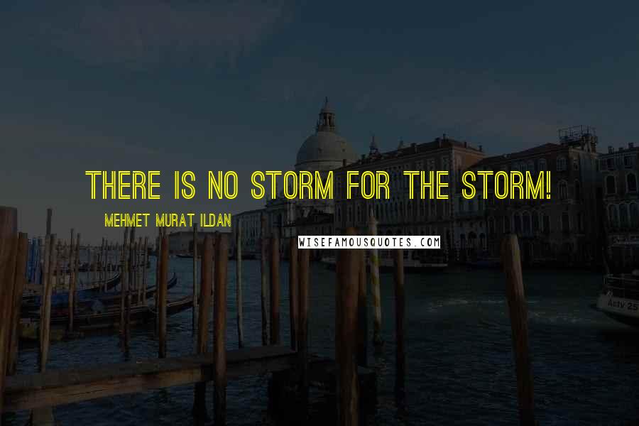 Mehmet Murat Ildan Quotes: There is no storm for the storm!
