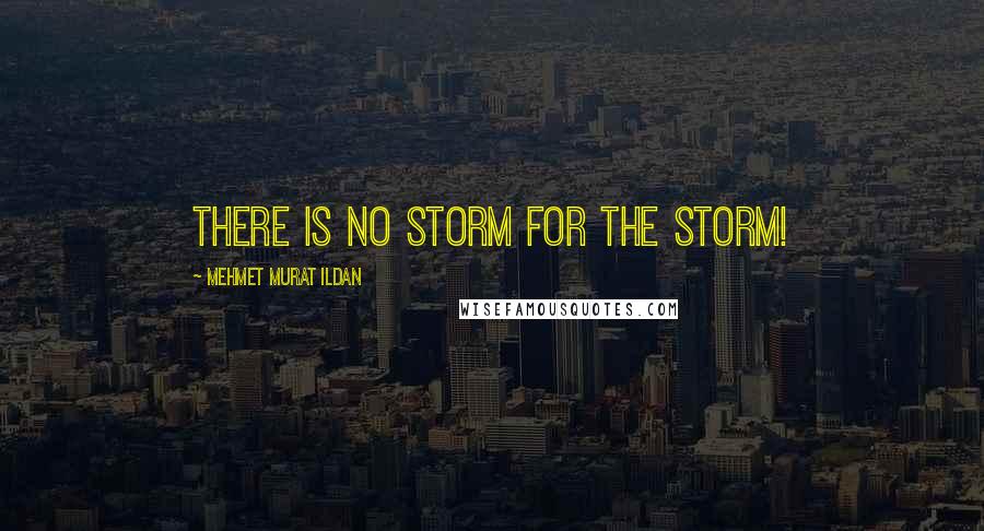 Mehmet Murat Ildan Quotes: There is no storm for the storm!