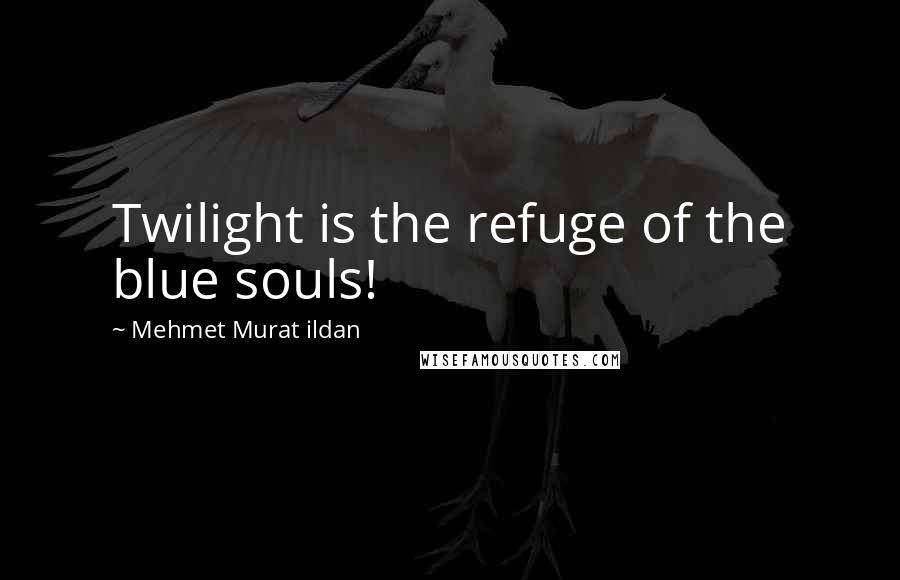 Mehmet Murat Ildan Quotes: Twilight is the refuge of the blue souls!