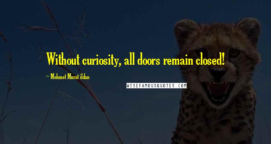 Mehmet Murat Ildan Quotes: Without curiosity, all doors remain closed!