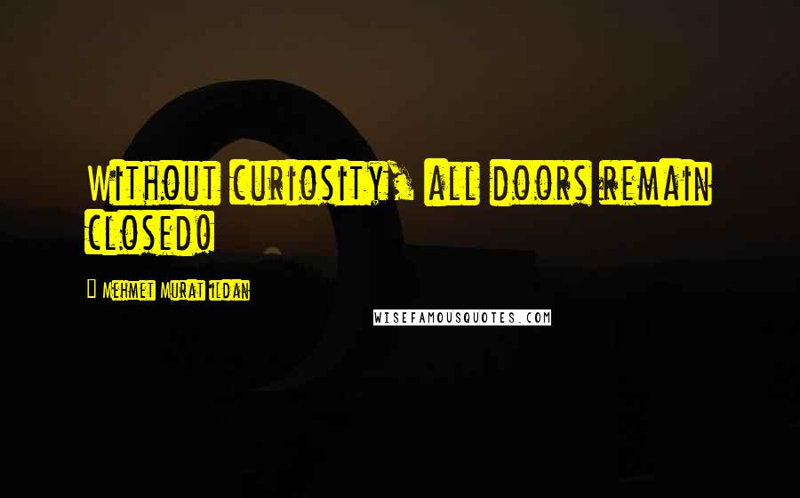 Mehmet Murat Ildan Quotes: Without curiosity, all doors remain closed!