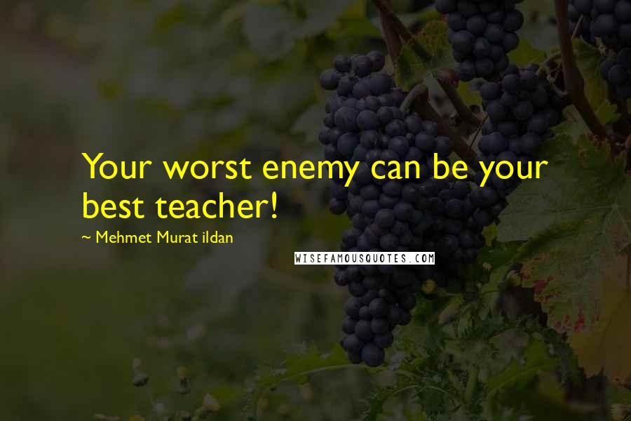 Mehmet Murat Ildan Quotes: Your worst enemy can be your best teacher!