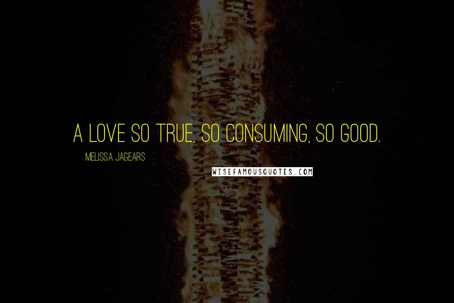 Melissa Jagears Quotes: A love so true, so consuming, so good.