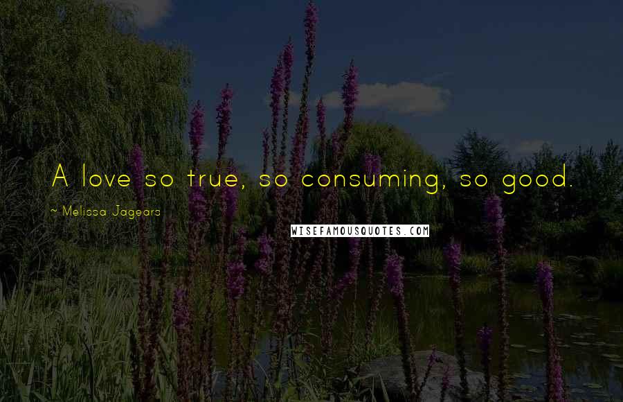 Melissa Jagears Quotes: A love so true, so consuming, so good.