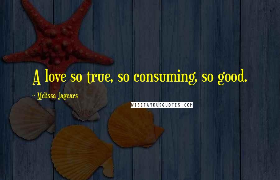 Melissa Jagears Quotes: A love so true, so consuming, so good.