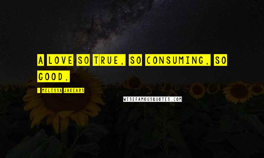 Melissa Jagears Quotes: A love so true, so consuming, so good.