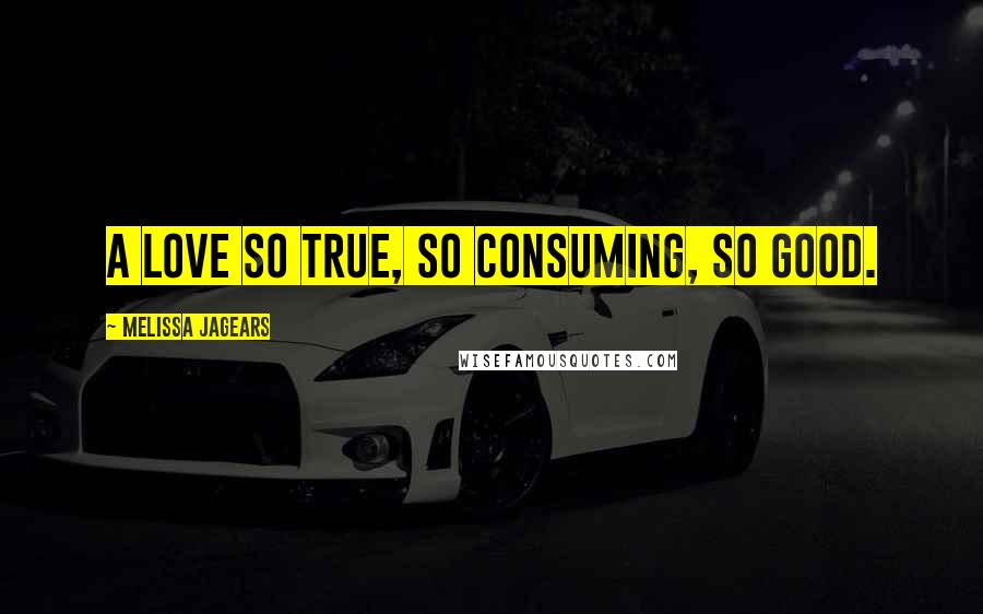 Melissa Jagears Quotes: A love so true, so consuming, so good.