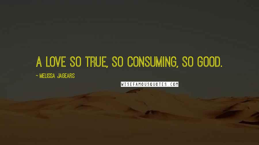 Melissa Jagears Quotes: A love so true, so consuming, so good.