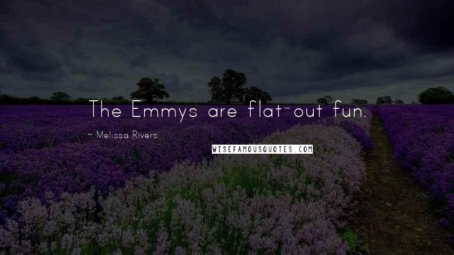 Melissa Rivers Quotes: The Emmys are flat-out fun.