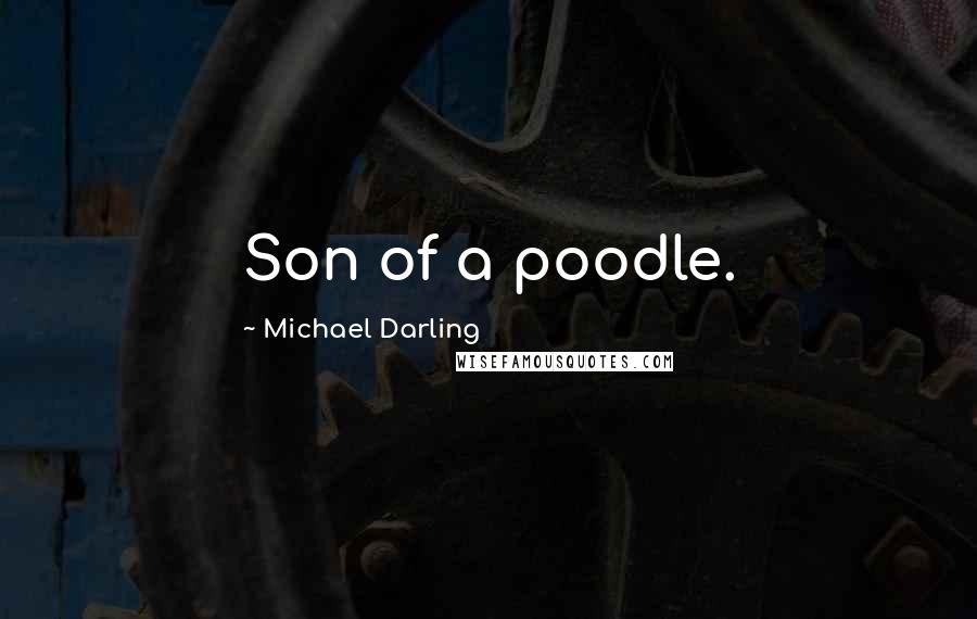 Michael Darling Quotes: Son of a poodle.