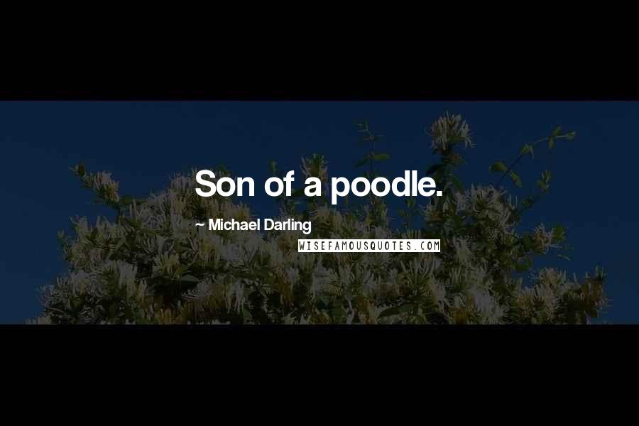 Michael Darling Quotes: Son of a poodle.