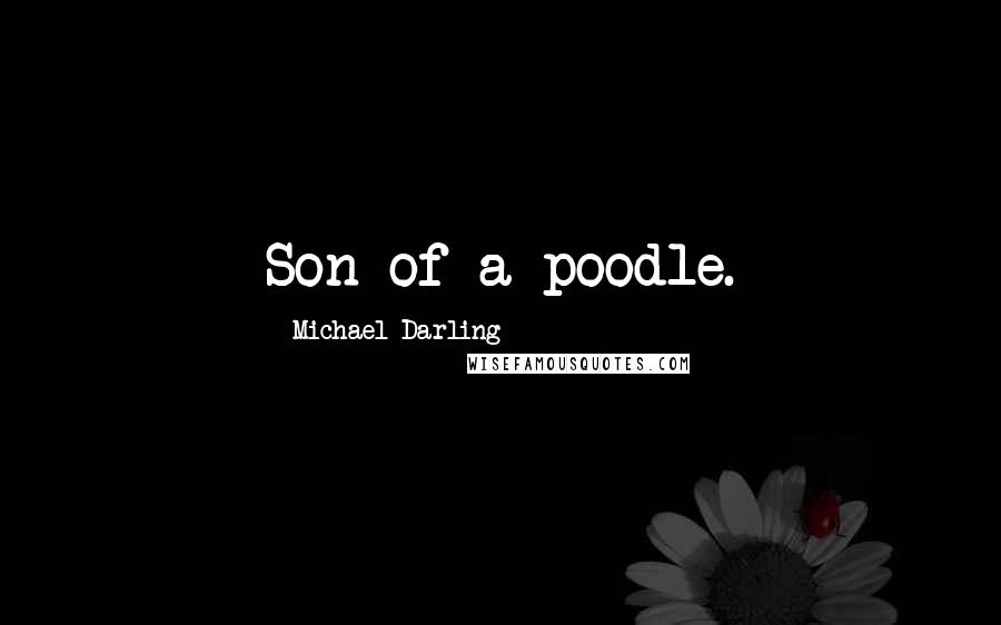 Michael Darling Quotes: Son of a poodle.